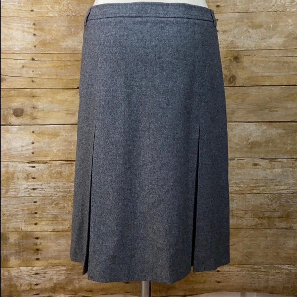Burberry Gray A-Line Skirt